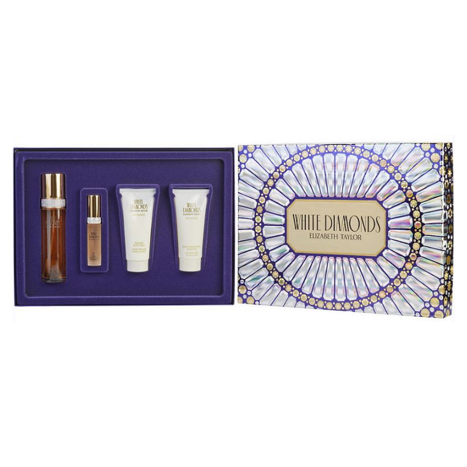  Elizabeth Taylor White Diamonds EDT , EDP 4PCS Gift Set