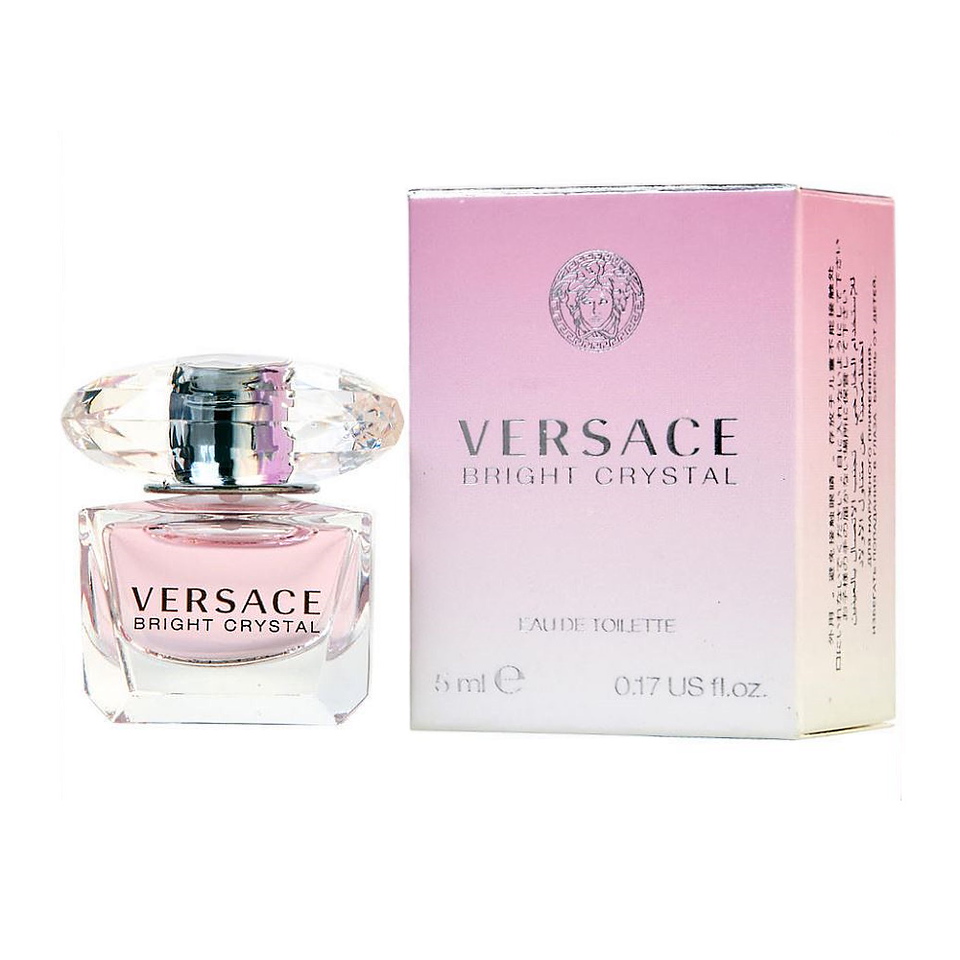 Versace Bright crystal Eau de Toilette 5 ml / 0.17 oz Mini Splash