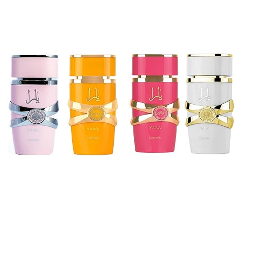 Lattafa Yara Gift Set Pack of 4 (Yara ,Yara Moi,YaraTous,Yara Candy)